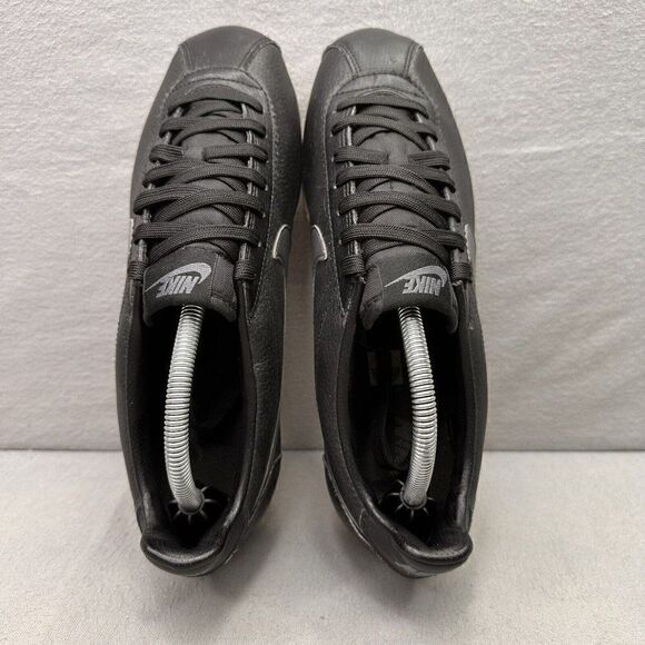Nike Classic Cortez Mens Size 9.5 Shoes‎ Black Dark Gray Leather Sneakers 2019 main image 4